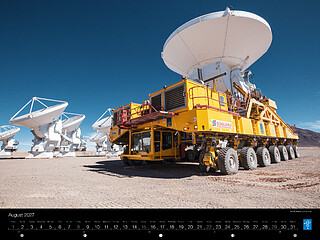 August — ALMA antenna on the move