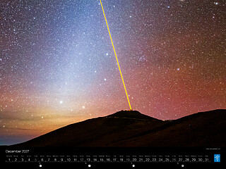 December — Lasers and zodiacal light