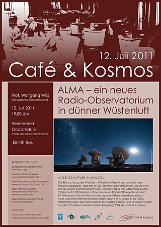 Poster: Café & Kosmos 12 July 2011