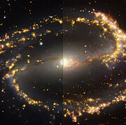 Az NGC 1300 galaxis különböző arcainak összehasonlítása