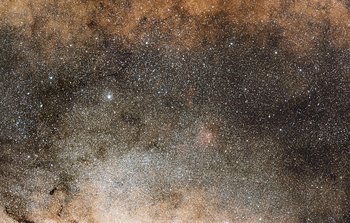 Comparison of the central part of the Milky Way at different wavelengths