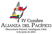 Viertes Gipfeltreffen der Pazifik-Allianz (Logo)