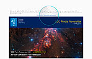 Screenshot of the ESO Media Newsletter as seen when received via email