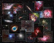 Collage of images from the MPG/ESO 2.2-metre telescope