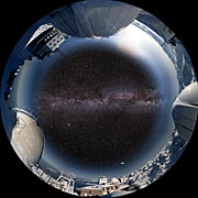 Screenshot from the planetarium show “Le Navigateur du Ciel” showing Pic du Midi
