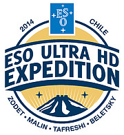 Logotipo da expedição Ultra HD do ESO