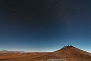 First light of new laser on Adaptive Optics Facility at Paranal