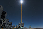 First light of new laser on Adaptive Optics Facility at Paranal