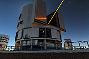 First light of new laser on Adaptive Optics Facility at Paranal
