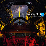 Capa do calendário do ESO para 2016