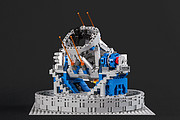 O modelo do VLT em LEGO® mostra o seu sistema guia laser