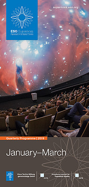 Capa da programação do Supernova do ESO para o primeiro trimestre de 2019
