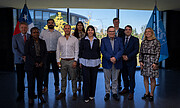 Group photo taken during Minister Lincolao’s visit to ESO Headquarters