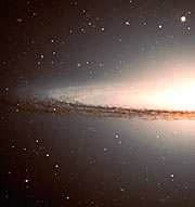 Detail of the Sombrero galaxy