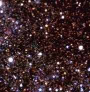 Field in dwarf galaxy NGC 6822