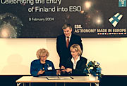 Signing of the Finland-ESO agreement