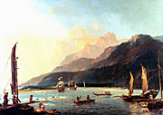 Observing the Venus Transit at Tahiti in 1769 (oil painting)