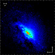 La galaxia activa NGC 4945 (NACO-Estrella Guía Láser/VLT)