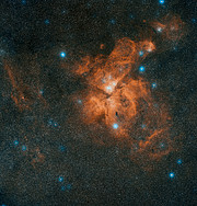 Imagen de la nebulosa Eta Carinae procedente del archivo Digitized Sky Survey