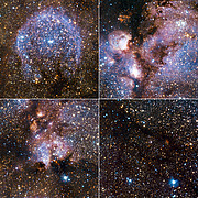 Lo más destacado de la imagen infrarroja de la Nebulosa Pata de Gato tomada por VISTA	