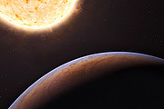 Primer planeta de origen extragaláctico (impresión artística)