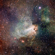 VST-Aufnahme des Sternentstehungsgebiets Messier 17