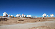 Nineteen ALMA antennas on the Chajnantor plateau
