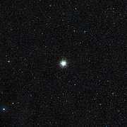 Wide-field view of the sky around the globular star cluster Messier 55