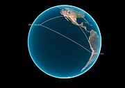 Ubicación de los telescopios utilizados en las observaciones VLBI de 1,3 mm del cuásar 3C 279