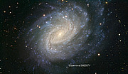 Imagen de la galaxia espiral NGC 1187 obtenida con el VLT (con anotaciones)