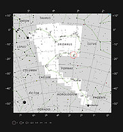 Spiralgalaxen NGC 1187 i stjärnbilden Floden Eridanus