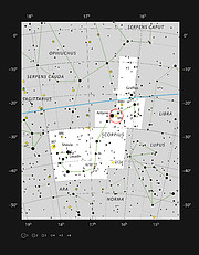 Pallomainen tähtijoukko Messier 4 Skorpionin tähdistössä