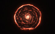 Una curiosa spirale identificata da ALMA intorno alla gigante rossa R Sculptoris (visualizzazione dei dati)