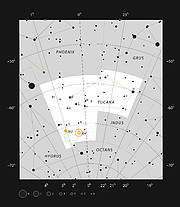 The globular star cluster 47 Tucanae in the constellation of Tucana (The Toucan)