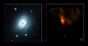Images de la protoplanète autour de la jeune étoile HD 100546 prise par le VLT et Hubble