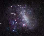 Map of the Large Magellanic Cloud