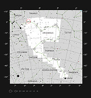 A galáxia em espiral NGC 1637 na constelação do Erídano