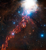 Une image de formation stellaire dans la nébuleuse d'Orion prise par APEX