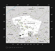 La pépinière d'étoiles IC 2944 dans la constellation du Centaure