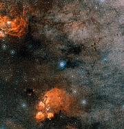O céu em torno da estrela Gliese 667C