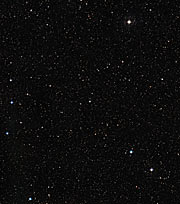 Overzichtsfoto van het hemelgebied rond de zonachtige ster HIP 102152
