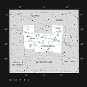 The Solar Twin HIP 102152 in the constellation of Capricornus