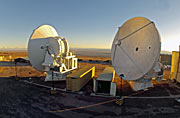 De sidste to europæiske ALMA antenner