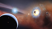 Artist's impression of Beta Pictoris