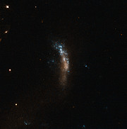 Dværggalaksen UGC   5189A, hjemsted for supernovaen SN2010jl