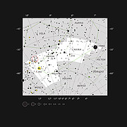 O enxame estelar NGC 3293 na constelação Carina