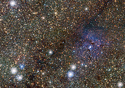 VISTA studerar Trifidnebulosan och upptäcker dolda variabelstjärnor