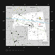 L'insolita stella binaria V471 Tauri nella costellazione del Toro