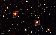 MUSE streeft Hubble voorbij in het Hubble Deep Field South