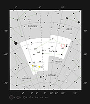 Het Hubble Deep Field South in het sterrenbeeld Toekan